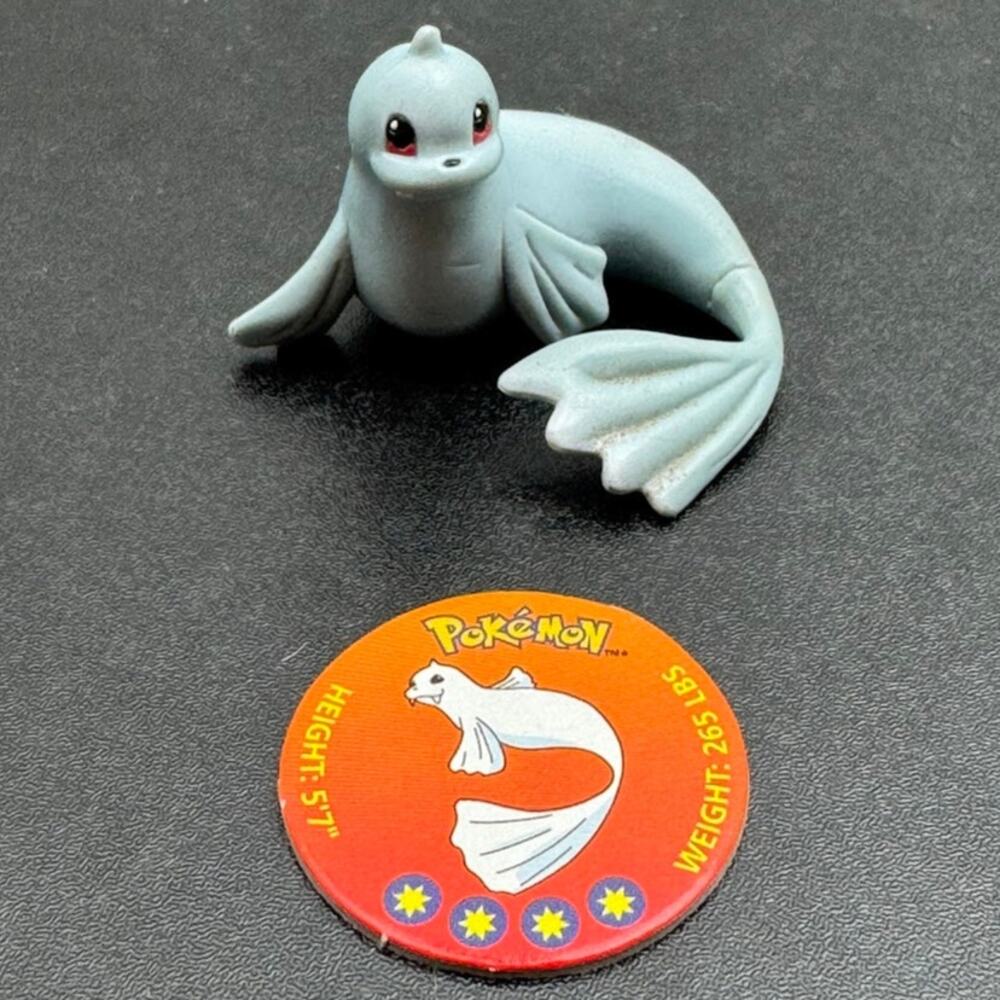 Dewgong Tomy Pokemon Vintage PVC Figure With Coin CGTSJ 1998